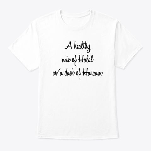 Dash Of Haraam White Camiseta Front