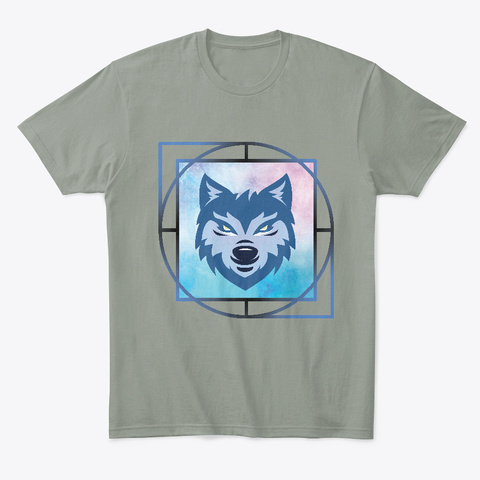 Blue Wolf Grey T-Shirt Front