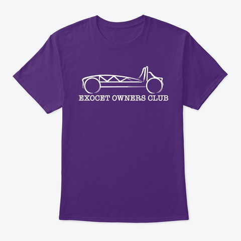 Exocet Owners Club Purple T-Shirt Front