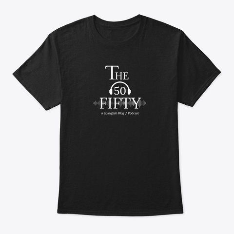 The 50 Fifty Merch! Black T-Shirt Front