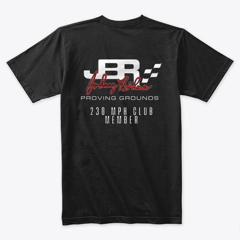 Jbpg 230 Mph Club Shirt Black T-Shirt Back