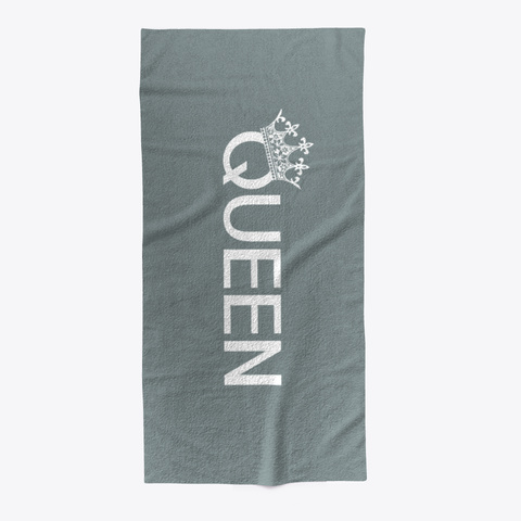 Queen With Crown Medium Grey T-Shirt Front