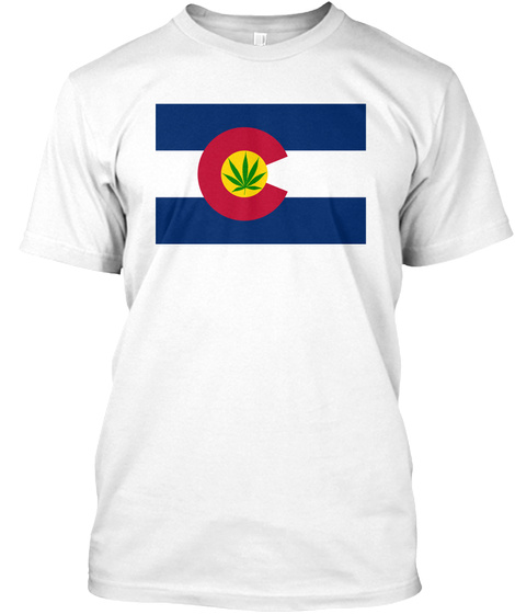 Limited Edition 420 Colorado 4 Cannabis White T-Shirt Front