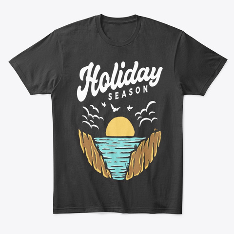 Holiday Summer   Season Tee Black T-Shirt Front