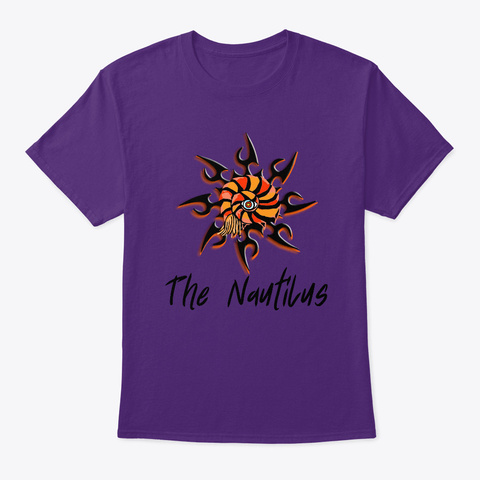Typefaced Nautilus Purple áo T-Shirt Front