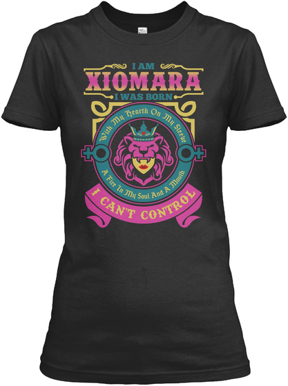 I Can't Control   Im Xiomara  Black T-Shirt Front
