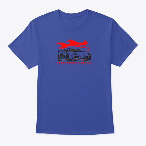 Drive Italian Every Day Deep Royal T-Shirt Front