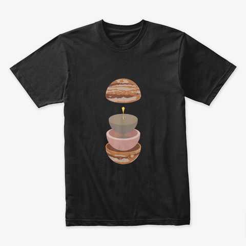 Layers: Jupiter 🚀 #Sfsf Black T-Shirt Front