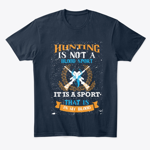 Blood Sport Tee New Navy Camiseta Front