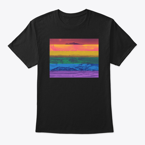 Love Is Love. Black T-Shirt Front