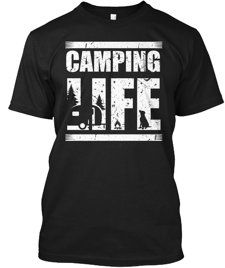 Camping Camper Dogs Camping Life With Unisex Tshirt