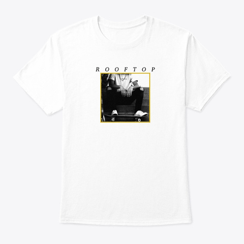 Rooftop Skate Graphic Tee White T-Shirt Front