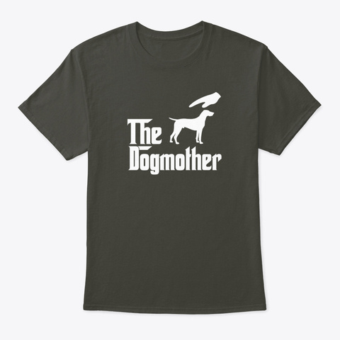 The Dogmother German Shorthaired Pointe Smoke Gray T-Shirt Front