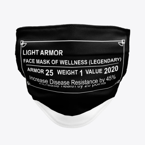 Light Armor Face Mask Of Wellness  Mask Standard T-Shirt Front
