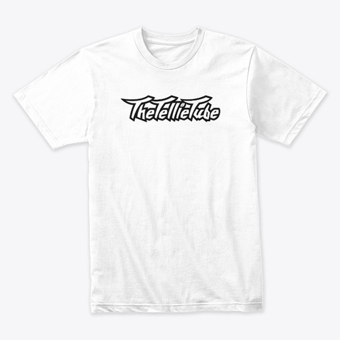 The Tellie Tube Classic White T-Shirt Front