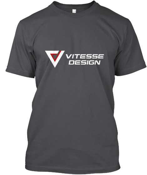 Vitesse Design Charcoal T-Shirt Front