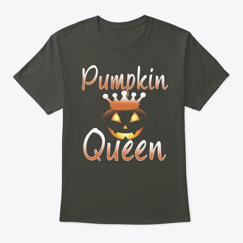 Halloween Pumpkin Queen Smoke Gray T-Shirt Front
