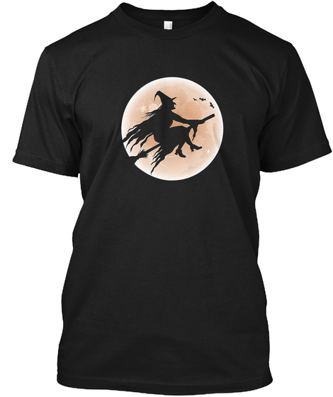 Halloween Full Moon Witch T-shirt