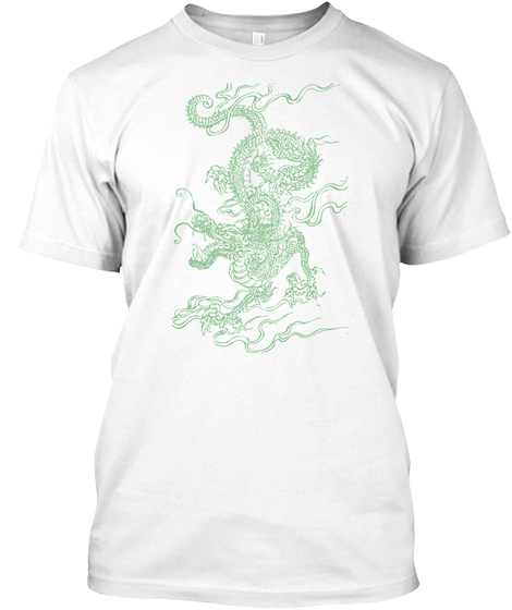 Dragon World White T-Shirt Front