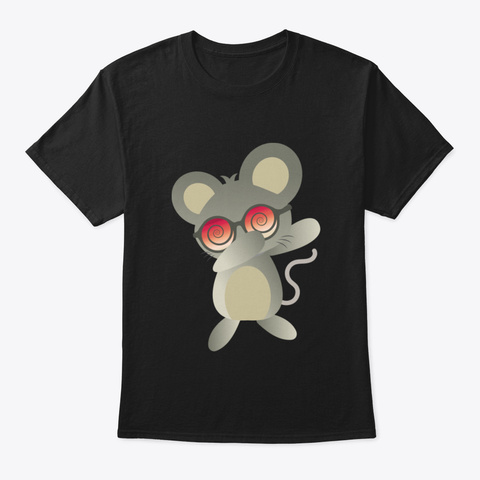 Dabbing Mouse Black T-Shirt Front