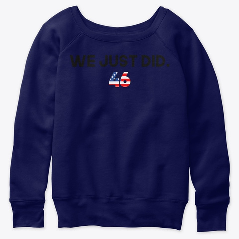 We Just Did 46 We Just Did Distress Tee Navy  T-Shirt Front