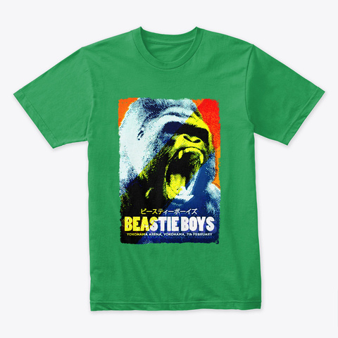 Beastie On Tour Kelly Green T-Shirt Front