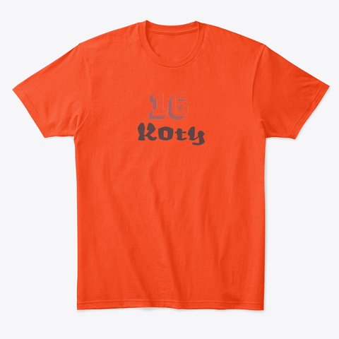 16 Koty Deep Orange  T-Shirt Front