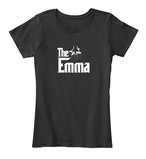 Emma The Family Tee Black T-Shirt Front