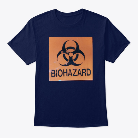 Biohazard  Navy T-Shirt Front