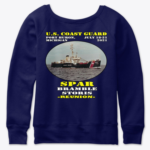 Spar (Wlb 403) T Shirt Navy  T-Shirt Back