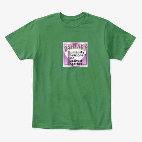 B4 Heart Kelly Green  T-Shirt Front