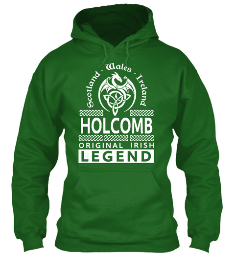 Scotland Wales Ireland Holcomb Original Irish Legend Irish Green T-Shirt Front