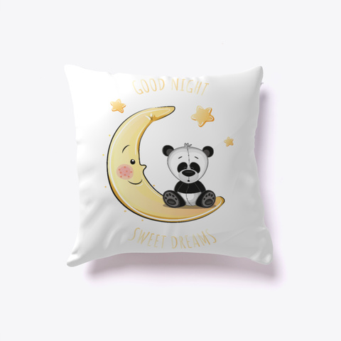 Sweet Dreams Panda White áo T-Shirt Back