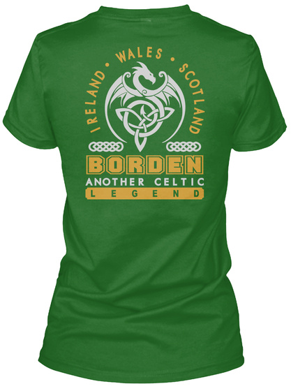 Borden Another Celtic Thing Shirts Irish Green T-Shirt Back