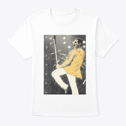 Freddie Mercury Official Live Pose Yellow Icon old Unisex Tshirt