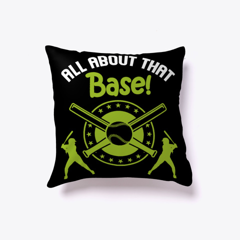 All About Base! Baseball Black Camiseta Front