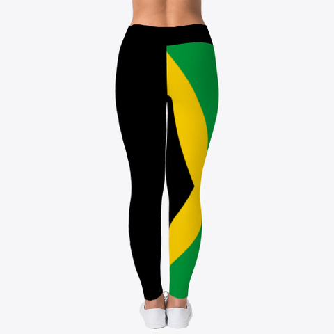 Official Jamaica Leggings Black Camiseta Back