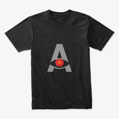 Ai: Hal 🚀 #Sfsf Black T-Shirt Front