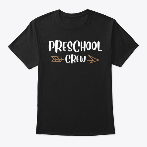 Preschool Crew Teacher Tee Black T-Shirt Front
