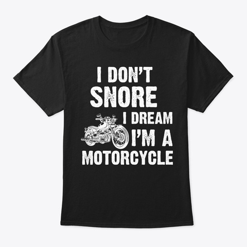 Funny Motorcycle Rider Biker Men Gift Black T-Shirt Front