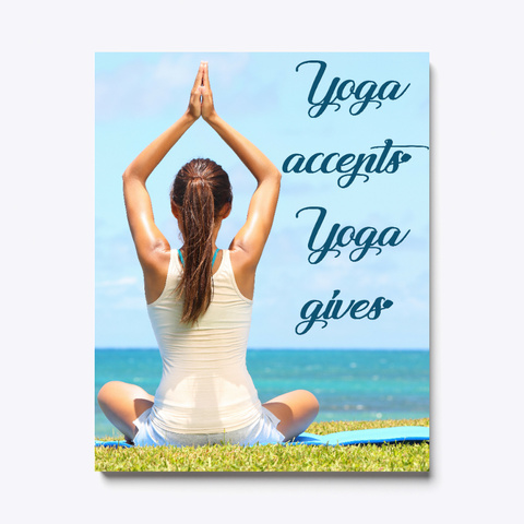 Yoga Meditation Canvas Black T-Shirt Front