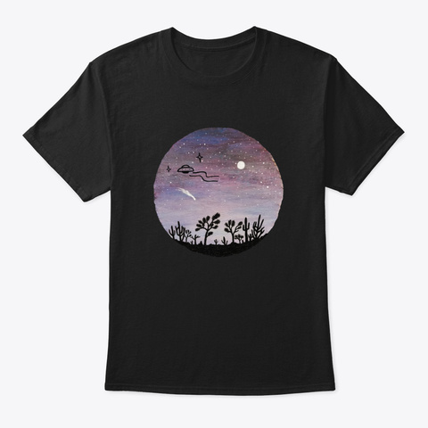 Az Desert Ufo Joshua Trees Black Camiseta Front