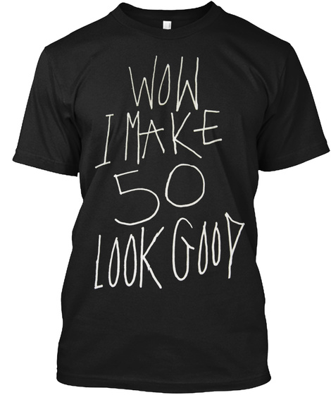 50th Release Celebration Tee Black T-Shirt Front
