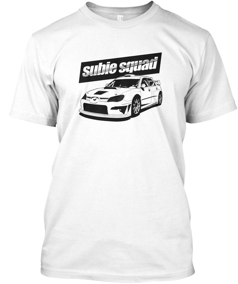 Subie Squad White T-Shirt Front