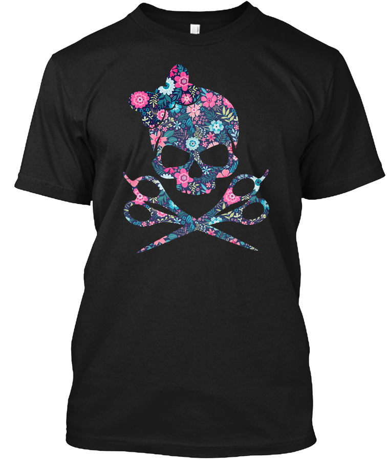 Hairstylist Floral skull Tshirt for Men Unisex Tshirt