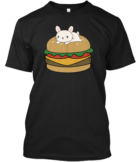 Kawaii Bunny On A Hamburger