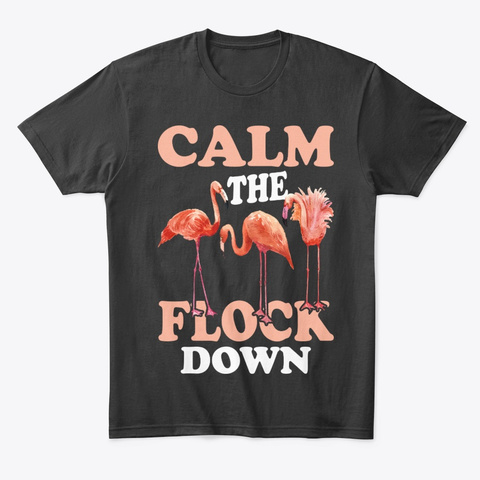 Summer Calm The Flock Down Tee Black T-Shirt Front