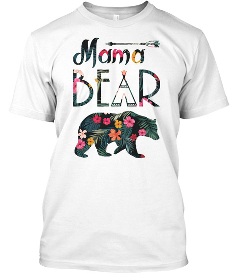 Flower Mama Bear Mothers Day Gift Shirt