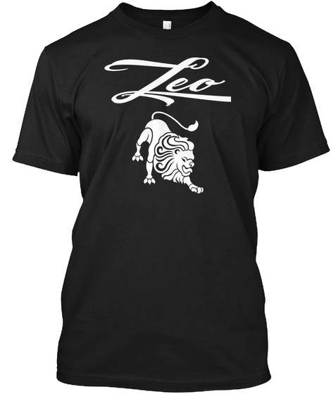 July 25   Leo Black T-Shirt Front