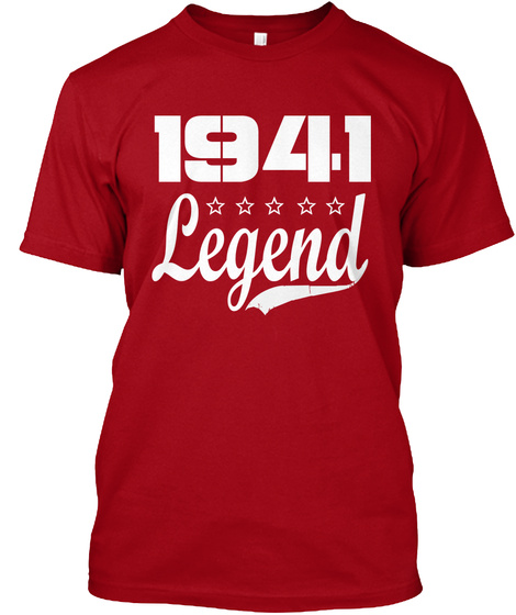 1941 Legend Deep Red T-Shirt Front
